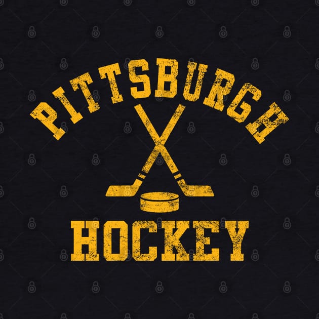 Vintage Pittsburgh Hockey by tropicalteesshop